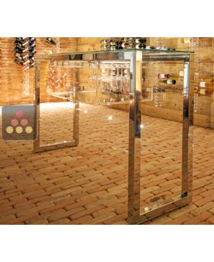 Table with storage solution for 32 glasses SOBRIO