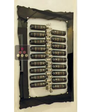 Black plexiglass frame for wall wine rack (rack non-included) SOBRIO