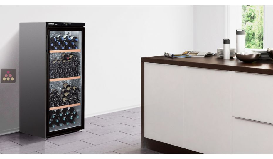 Single temperature wine storage or service cabinet 