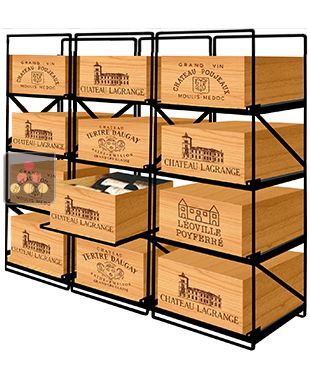 The only solution for storing 12 cases of wine and 144 bottles MODULORACK