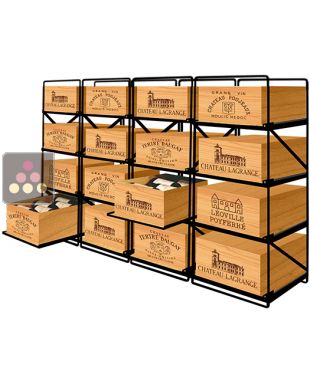 The only solution for storing 16 cases of wine and 192 bottles MODULORACK