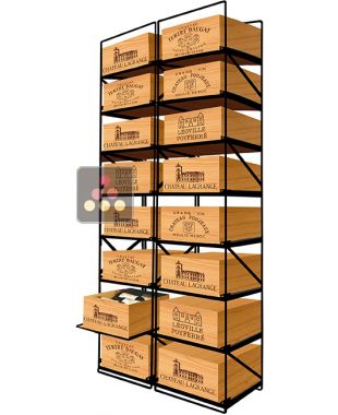 The only solution for storing 16 cases of wine and 192 bottles MODULORACK