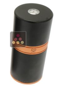 Black and copper round cigar tubes for 7 cigars Ma Cave à Cigares