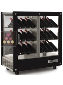 3-sided refrigerated display cabinet for wine storage or service CALICE