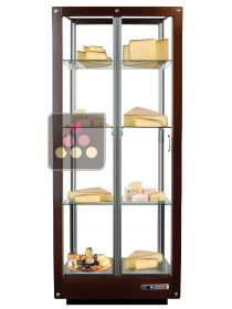 4-sided refrigerated display cabinet for storage or service of cheese CALICE