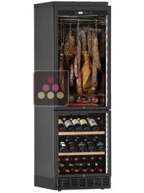 Combined wine service, cold meat and cheese built-in cabinet CALICE
