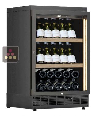 Built-in single temperature wine cabinet for wine storage or service - Inclined bottles CALICE
