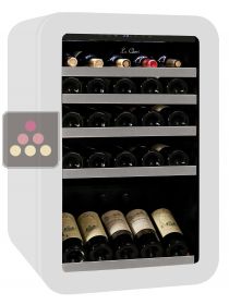 Mono-temperature wine cabinet for service - White finish LE CHAI