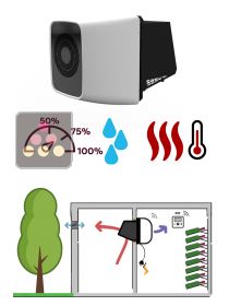 Air conditioner for wine cellar 780W - Through wall Monobloc - Cold, humidifier and heating  FRIAX