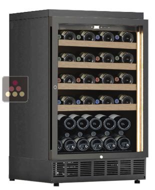 Built-in single temperature wine cabinet for wine storage or service - Sliding shelves CALICE