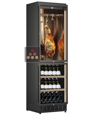 Combined wine service, cold meat and cheese built-in cabinet CALICE