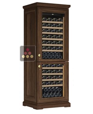 Dual temperature wine cabinet for service or storage - Sliding shelves CALICE