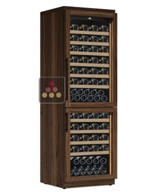 Dual temperature wine cabinet for service or storage - Sliding shelves CALICE