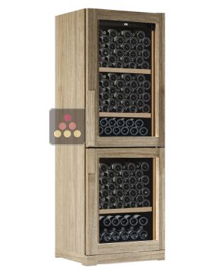 Dual temperature wine cabinet for service or storage  CALICE
