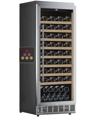 Single temperature built-in wine cabinet for storage or service - Stainless steel front - Sliding shelves CALICE