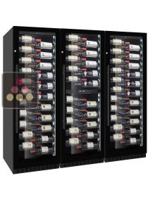 Combination of 3 wine service or storage cabinets - 4-temperatures LE CHAI