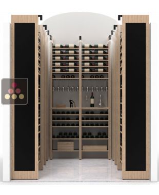 Arrangement of 770 bottle cellars - Specific manufacturing - Wood System ARCHITECTURE INTERIEURE DU VIN