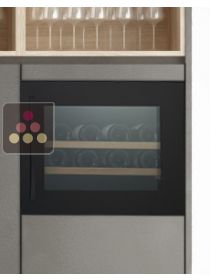 Mono-temperature built-in wine service cabinet self-ventilated CAVISS