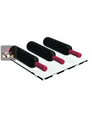 Plexiglas shelf for 3 horizontal Magnum bottles CALICE DESIGN