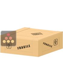 Wooden crate overpack for transport for 2 wine cabinet H = 1000 to 1600 mm Ma Cave à Vin