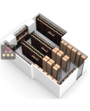 Arrangement of 11170 bottles cellars - Specific manufacturing - Essentiel System - H=220cm Ma Cave à Vin