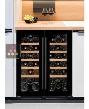 Built-in dual temperature wine cabinet for service CLIMADIFF