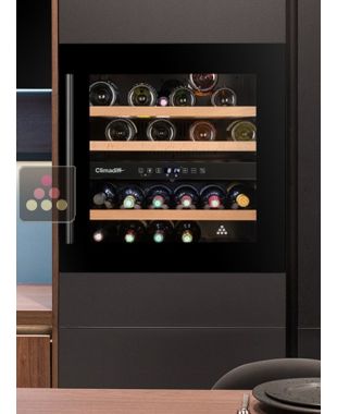 Built-in dual temperature wine cabinet for service CLIMADIFF