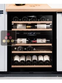 Dual temperature built-in wine cabinet for storage and/or service - Push/Pull opening AVINTAGE
