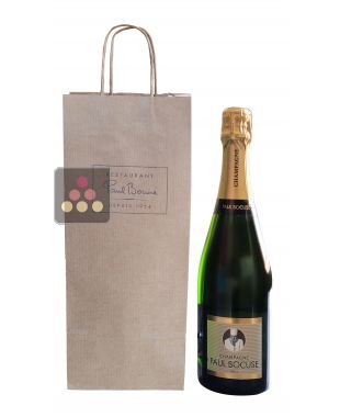Bottle of Champagne in a kraft bag Paul Bocuse  PAUL BOCUSE