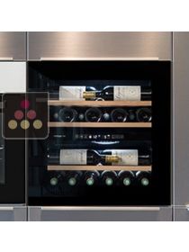 Dual temperature built in wine service cabinet - Push/Pull opening AVINTAGE