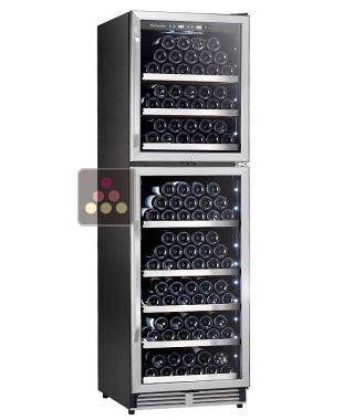 2 temperature wine cabinet for service or storage - 2 independent zones La SOMMELIERE