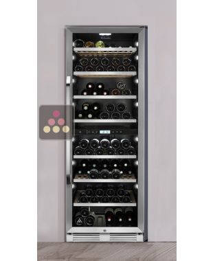 Built-in 2 temperature wine cabinet for service or storage La SOMMELIERE