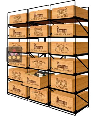 The only solution for storing 18 cases of wine and 216 bottles MODULORACK
