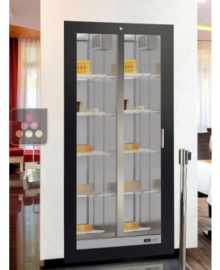 Professional built-in display cabinet for cured cheese CALICE DESIGN
