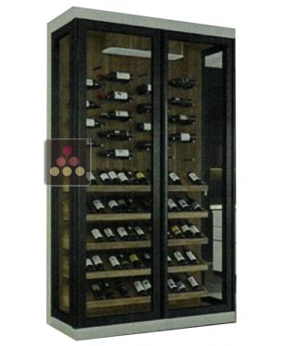 Custom made wine cellar with single temperature - Steel structure Ma Cave à Vin
