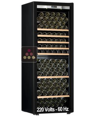 Single temperature wine ageing or service cabinet - Storage/sliding shelves - Full Glass door - 200 Volts-60 Hz TRANSTHERM