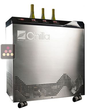 Fast chiller on wheels for 3 bottles - 2x 75cl + 1x magnum bottle CALICE ARCTIC