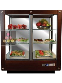 3-sided refrigerated display cabinet for fresh products and dishes  CALICE