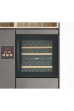 Dual temperature built-in wine service cabinet 