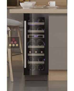 Dual temperature built in wine cabinet for service LE CHAI