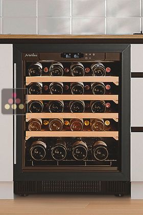 Multi temperature built-in wine service and storage cabinet - Sliding shelves - US Version - Fahrenheit 