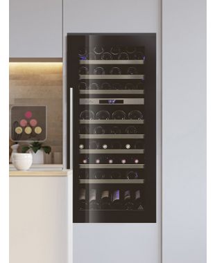 Dual temperature built in wine cabinet for service and ageing self-ventilated LE CHAI