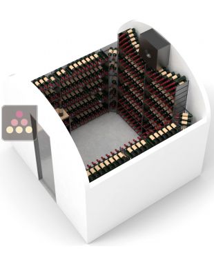 Arrangement of 1926 bottles cellars - Specific manufacturing - Essentiel System - H=220cm and H=170cm Ma Cave à Vin