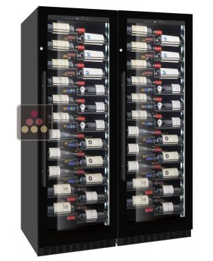 Combination of 2 Single temperature wine service or storage cabinets LE CHAI