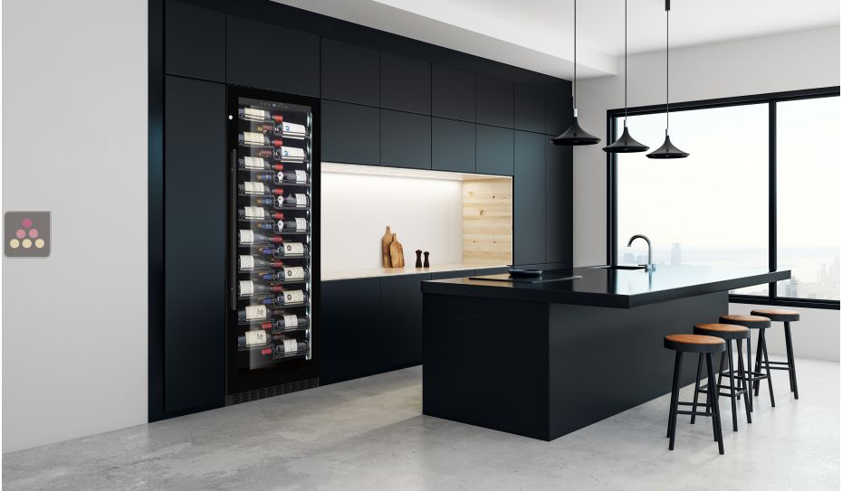 Built-in single temperature wine service or storage cabinet