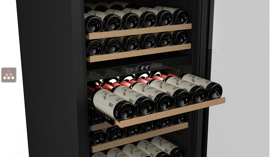 2 temperature wine service cabinet