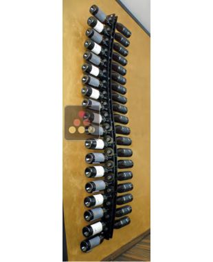 Wall Wine Rack in Clear Plexiglass for 38 bottles - Display Model SOBRIO