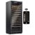 Single temperature connected wine cabinet for service and storage with smart shelves