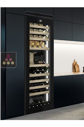 Built-in connected 3 temperature wine cabinet for ageing or service