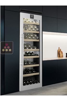 Built-in 2 temperature wine cabinet for ageing or service